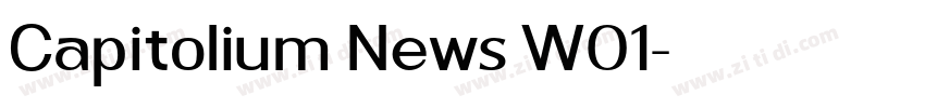 Capitolium News W01字体转换